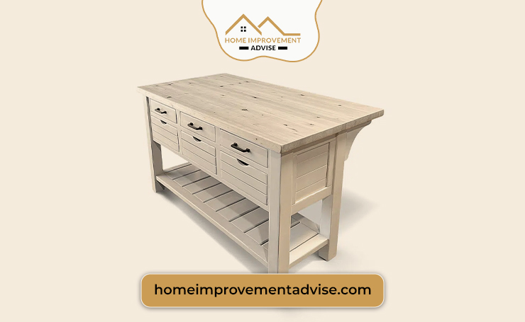 Vintage Crate Kitchen Island For Modern Kitchen