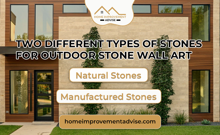 Two Different Types of Stones For Outdoor Stone Wall Art