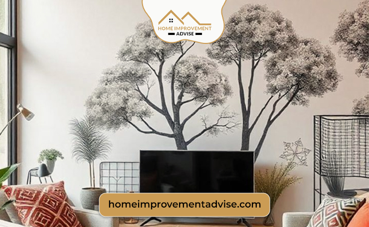 Living Room Wallpaper Styles Based on Room Size
