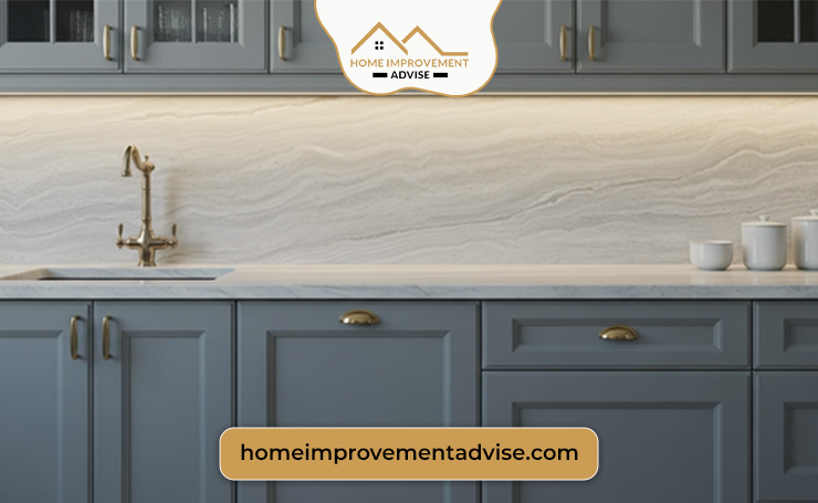 You can also have a matching undertone color psychology implemented with your kitchen countertops, cabinets, and backsplashes. This similar warm or cool undertone will not only ensure cohesiveness but will also provide you with a harmonious design.