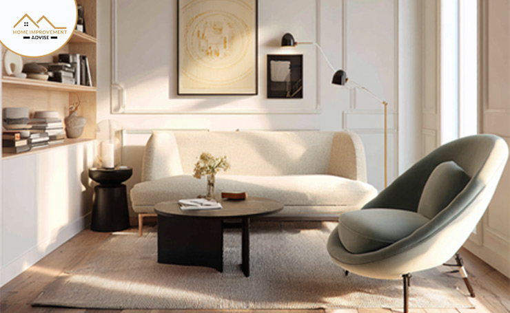 For Smaller Spaces wall-mounted shelves or slim side tables.