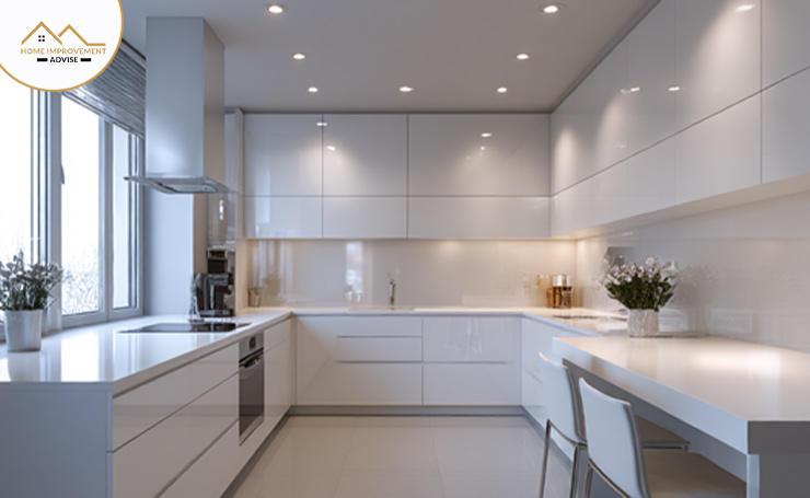 Modern Glossy White Cabinets