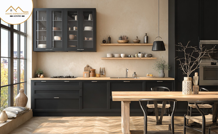 black and white kitchen cabinets and furniture