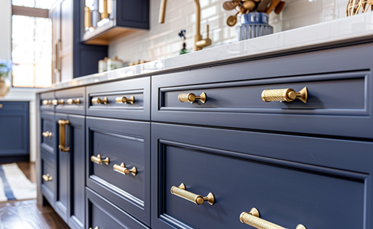 3. Decorative Hardware in Contemporary Cabinets
