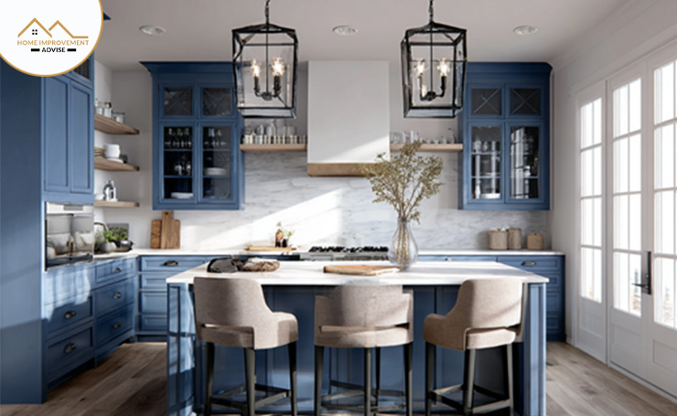 Advantages of Blue Cabinetry in Your Kitchen