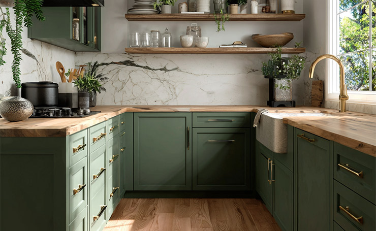 Why Choose Green Kitchen Cabinets?