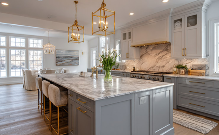 Gray Kitchen Island Ideas