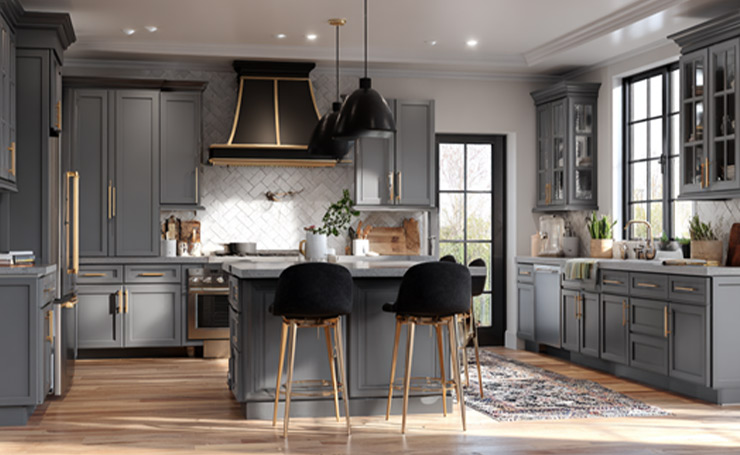 Gray Shaker Cabinets