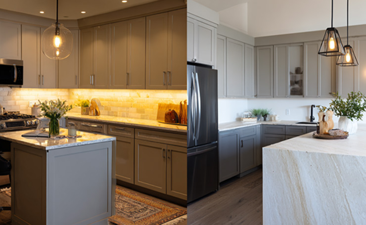 Warm vs Cool Gray Cabinets