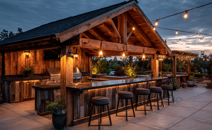 Covered Patio Under Pavilion