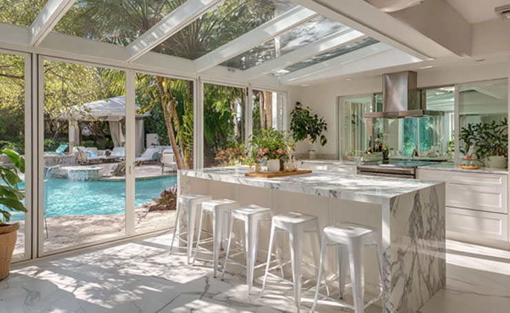 Florida Room Outdoor Kitchen