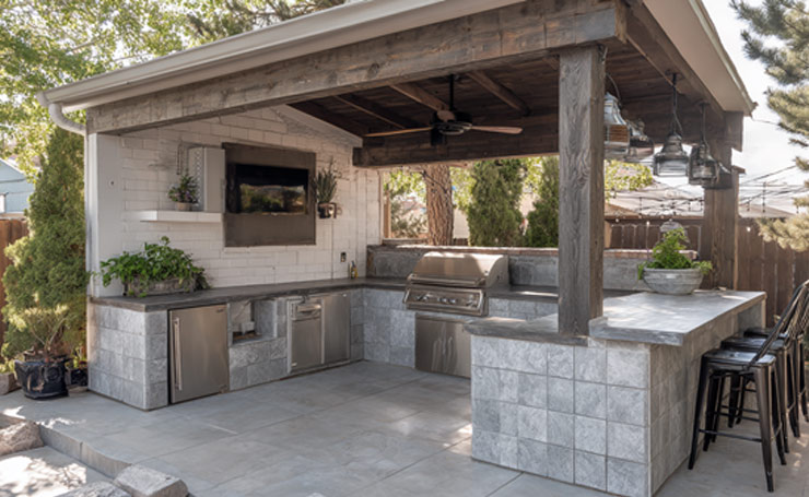 Budget Covered Outdoor Kitchen Ideas